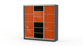 Шкаф-купе трехдверный Классик Цветные стекла BMS