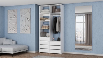 Стеллаж для одежды Мирта 41 BMS по индивидуальному размеру