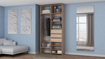 Стеллаж для одежды Мирта 84 BMS по индивидуальному размеру