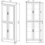 Книжный шкаф Карлос 030 BMS