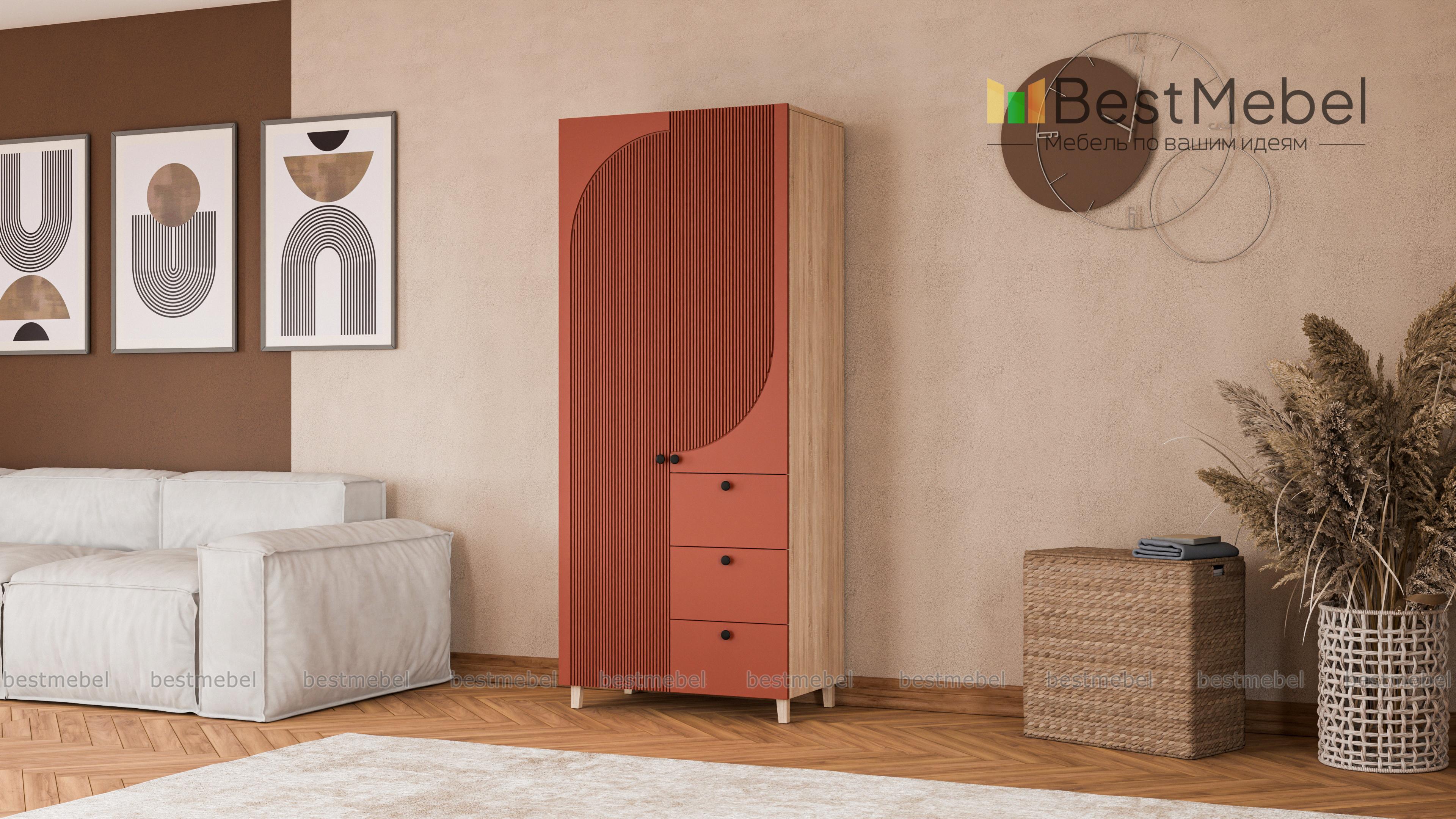 Шкаф распашной Вивьен 2 BMS - Фото