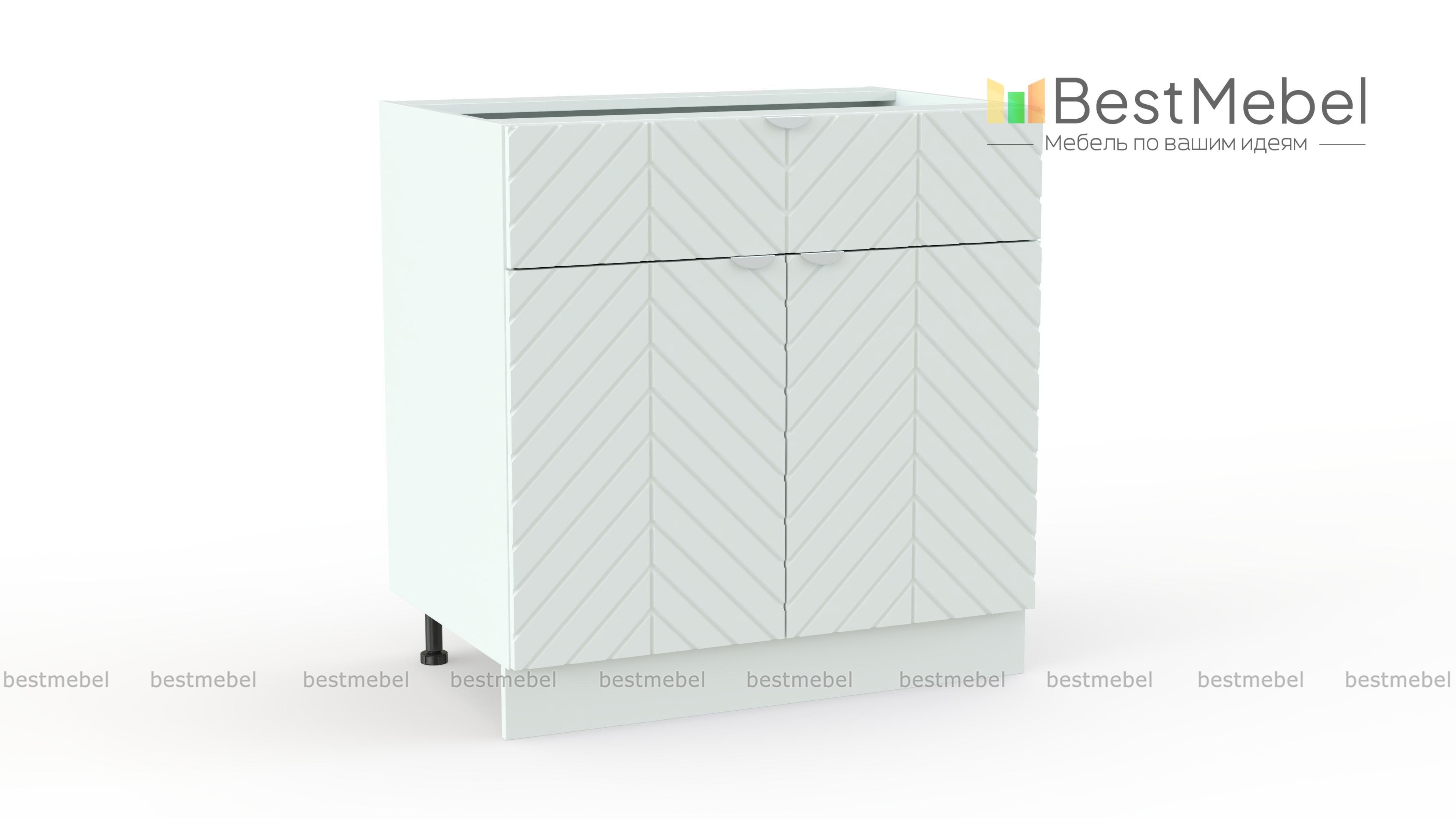 Шкаф нижний с 2-мя дверцами и ящиком Анаис BMS - Фото