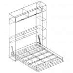 Схема сборки Шкаф-кровать трансформер Лена-43 BMS