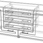 Чертеж Тумба Млайн 4 BMS