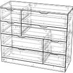 Комод Нордли Nordli 4