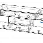 Чертеж ТВ тумба NVAN5 BMS