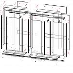 Чертеж Шкаф-купе Оскар 14 BMS