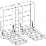 Схема сборки Шкаф-кровать с диваном Челси BMS