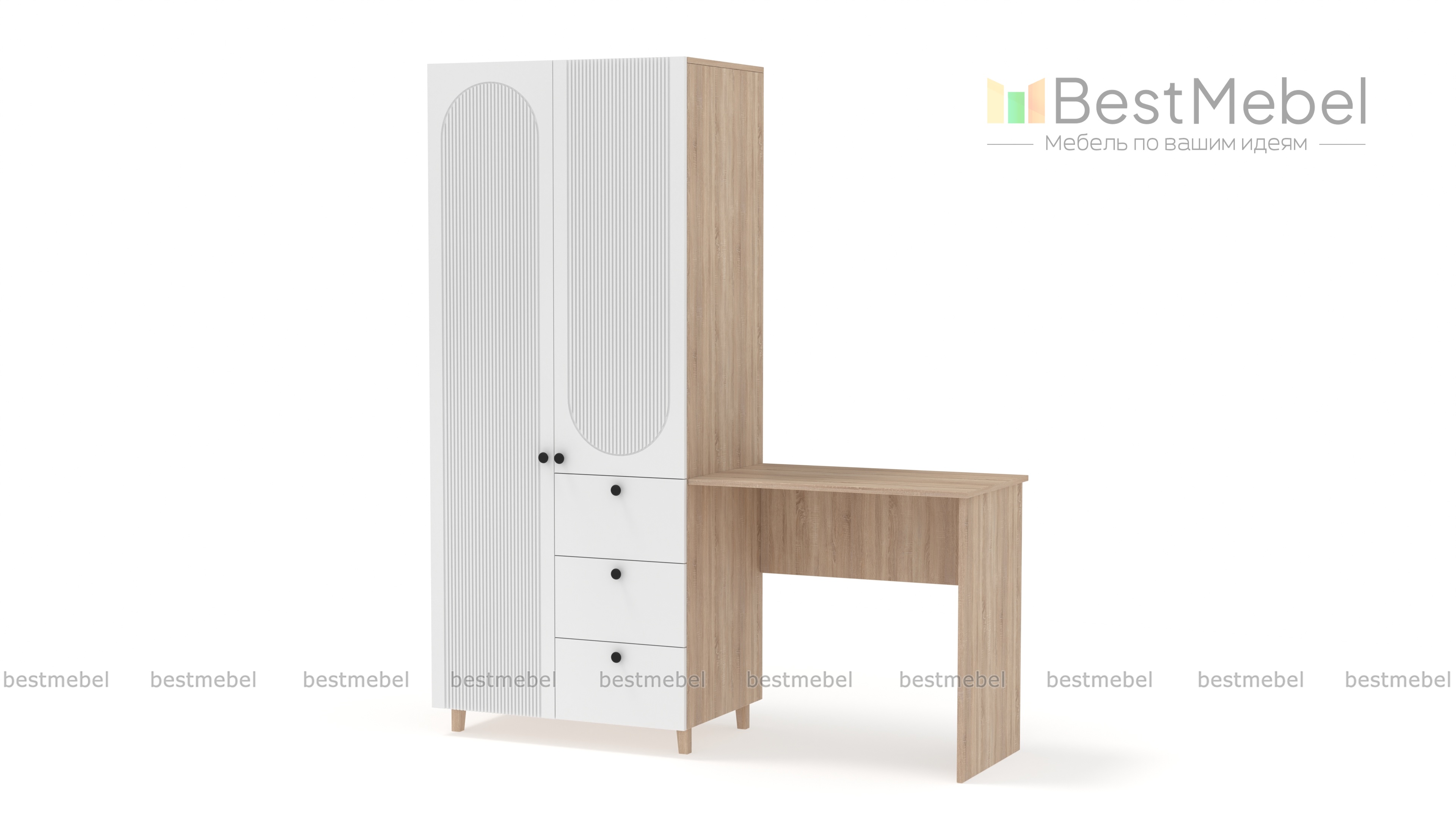 Шкаф со столом Рене 6 BMS