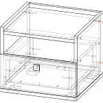 Схема сборки Тумба прикроватная Квадро BMS