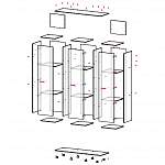Схема сборки Распашной шкаф Максима BMS