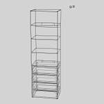 Стеллаж для одежды Мирта 35 BMS