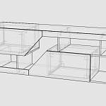 Чертеж Тумба под ТВ Адажио 13 BMS