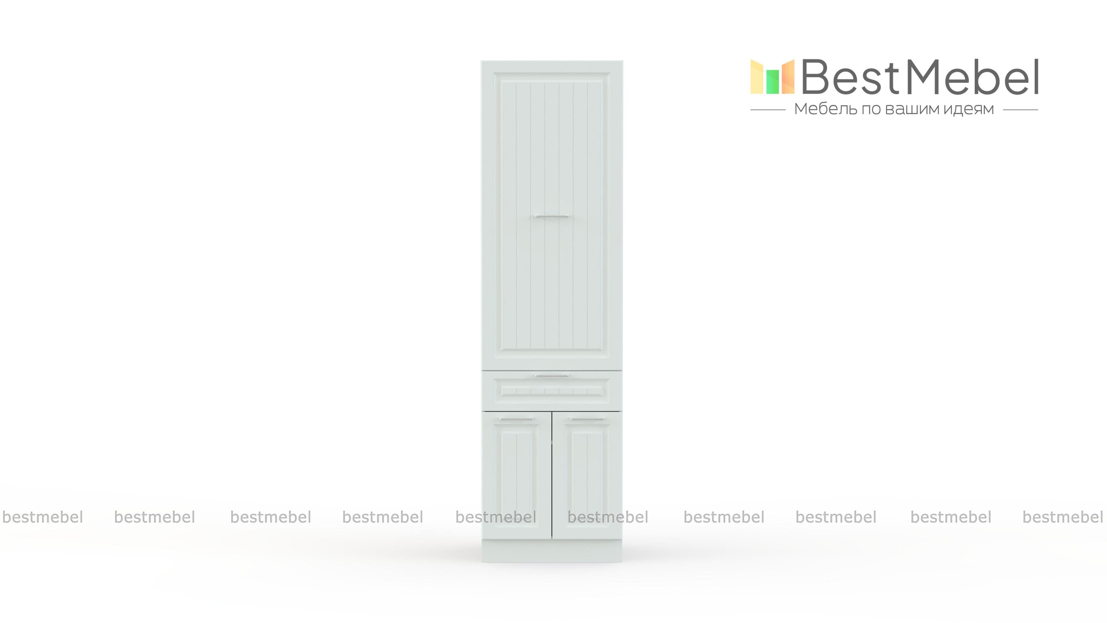 Шкаф пенал с дверцами и 1-м ящиком Европа 1 BMS - Фото