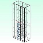 Чертеж Распашной шкаф Гамма 6 BMS